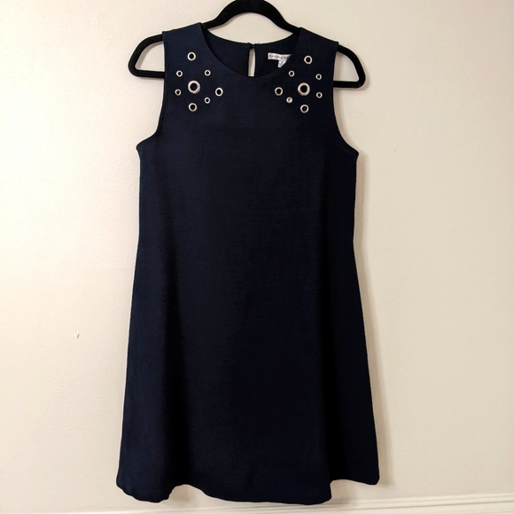 NWT Sandra Darren Navy Blue Business Dress - Picture 1 of 11